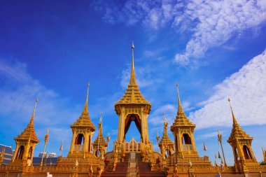 Bangkok, Tayland - 9 Kasım 2017: Hi Kraliyet krematoryum