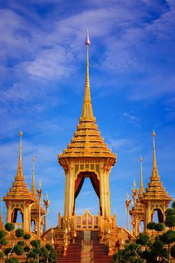 Bangkok, Tayland - 9 Kasım 2017: Hi Kraliyet krematoryum