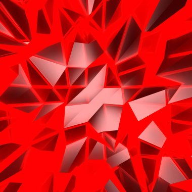 3B Renklendirme Soyut Arkaplan Kırmızı ile