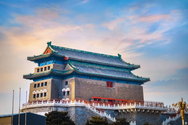 Boogschutterstoren Van Qianmen Zhengyangmen Gate Voor Het Eerst Gebouwd 1419 — Stockfoto