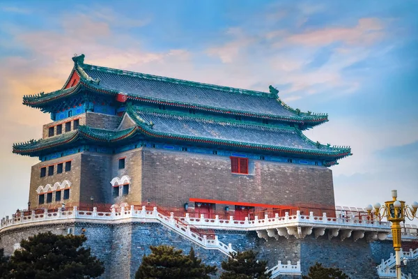 Стрельба Лука Башня Цяньмэнь Zhengyangmen Ворота Впервые Построенные 1419 Году — стоковое фото