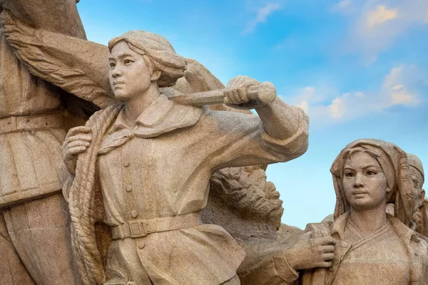 Monumenten Van Mensen Memorial Hall Van Voorzitter Mao Laatste Rustplaats — Stockfoto