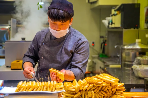 Beijing China Jan 2020 Unidentified People Restaurant Nanluoguxiang Combination Traditional Stock Image