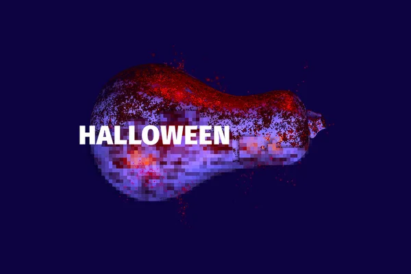 Δημιουργική Αφίσα Για Halloween Party Στο Club Λαμπερό Βιολετί Κόκκινη — Φωτογραφία Αρχείου