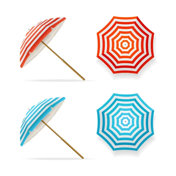 Conjunto de guarda-chuva solar. Vetor —  Vetores de Stock