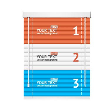 Gerçekçi Panjur pencere menü afiş kartı vektör