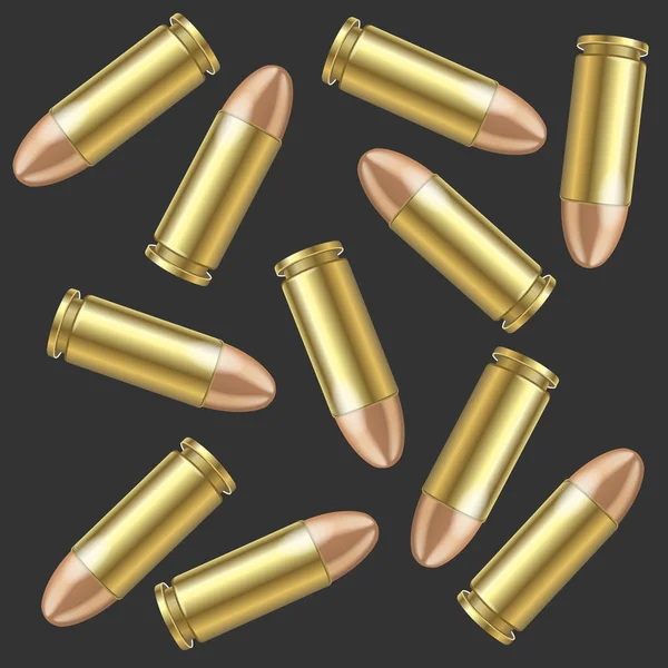 Realistische Bullet patroon achtergrond. Vector — Stockvector