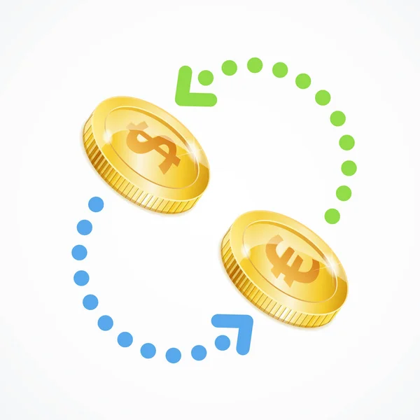 Money Currency Exchange Concept. Vector — Stock Vector