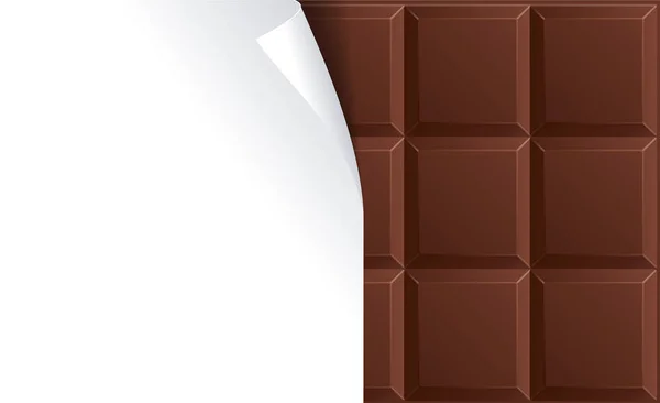 Milchschokoladenpackung leer für Werbung. Vektor — Stockvektor