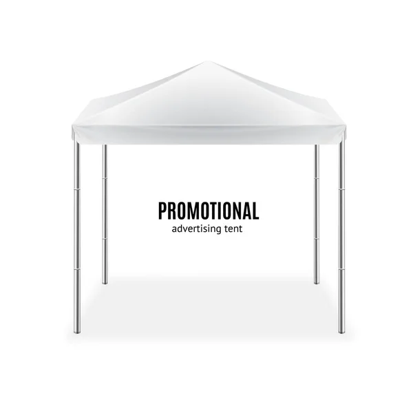 Reklama składany namiot promocyjne imprezy na świeżym powietrzu. Wektor — Wektor stockowy