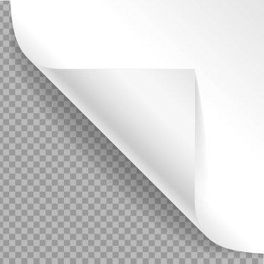 Gerçekçi detaylı 3d eğri köşe. Vektör