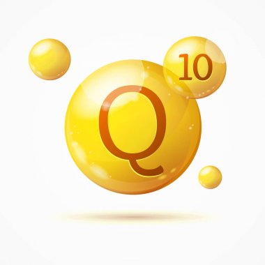 Gerçekçi detaylı 3d Q10 arka plan kartı vektör