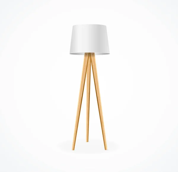 Refleic Detailed 3d Vintage Floor Lamp. Вектор — стоковый вектор