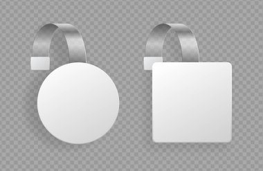 Gerçekçi Ayrıntılı 3d Wobbler Tanıtım Noktası Seti. Vektör