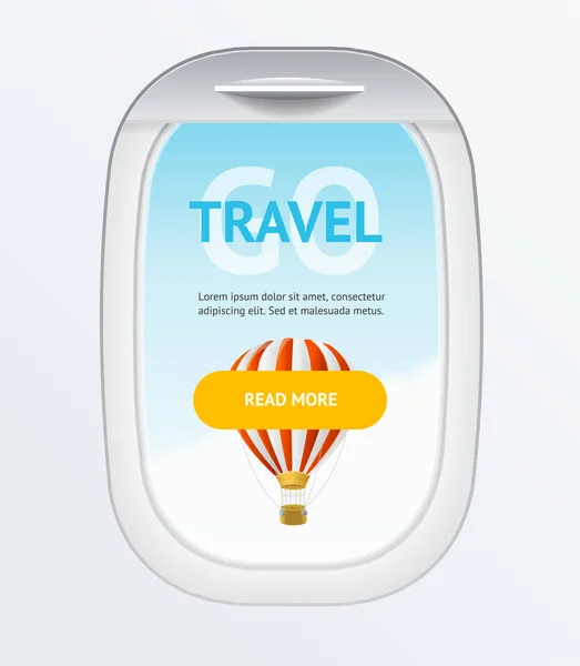 Realista Detallado 3d Travel and Tourism Banner Card Vecrtical. Vector — Vector de stock