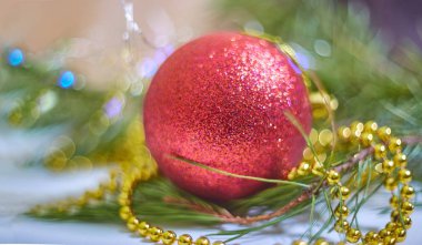 Soyut arkaplanda Noel balosu