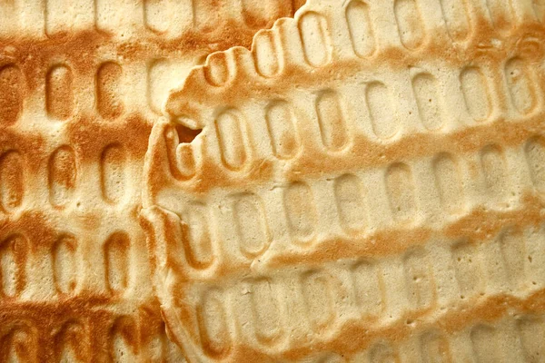 Oppervlaktestructuur Van Wafels Zelfgemaakte Taarten Voedsel Achtergrond Wafels Achtergrond — Stockfoto