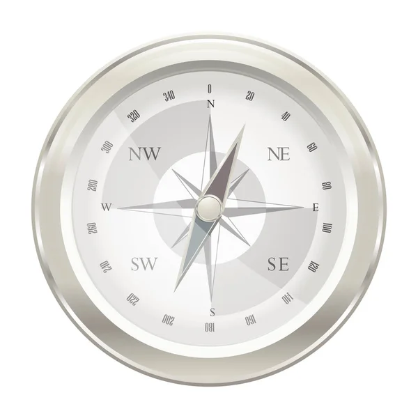 Kompas, navigace, izolovaná, — Stockový vektor
