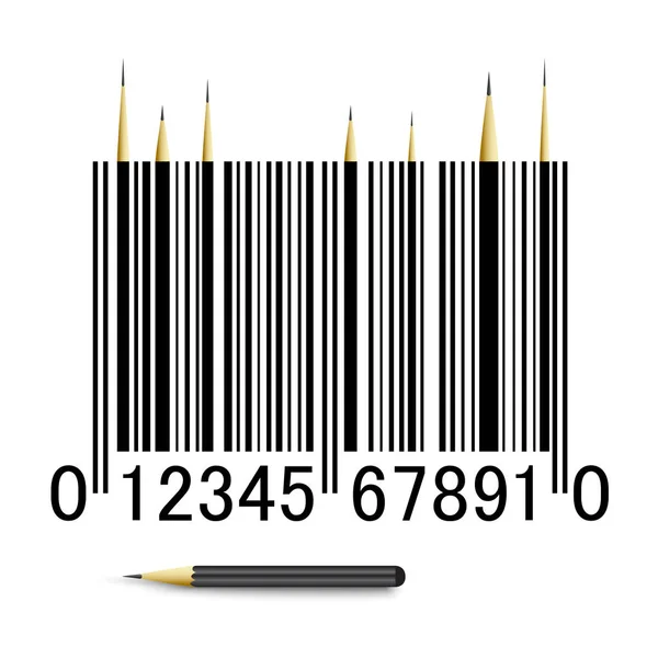 Kod kreskowy, numer produktu — Wektor stockowy