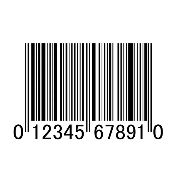 Código de barras, número, producto — Vector de stock