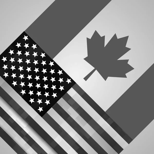 Canadá, USA Canadá, USA Canadá, USA — Vector de stock