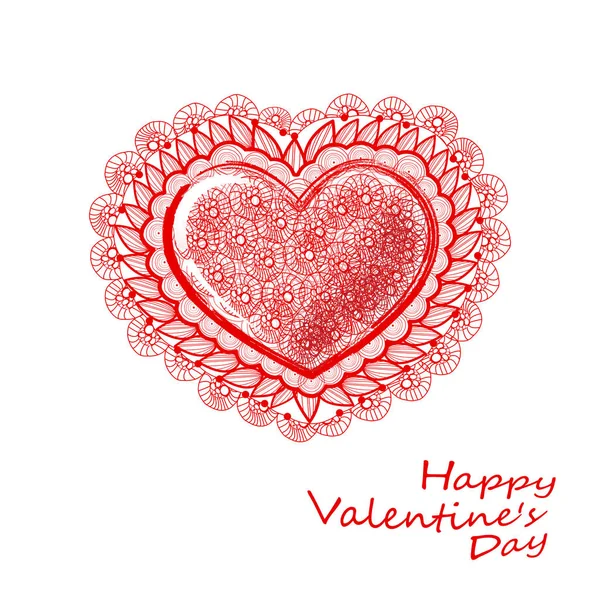 Big Red Hearts, Illustration vectorielle, Saint Valentin — Image vectorielle