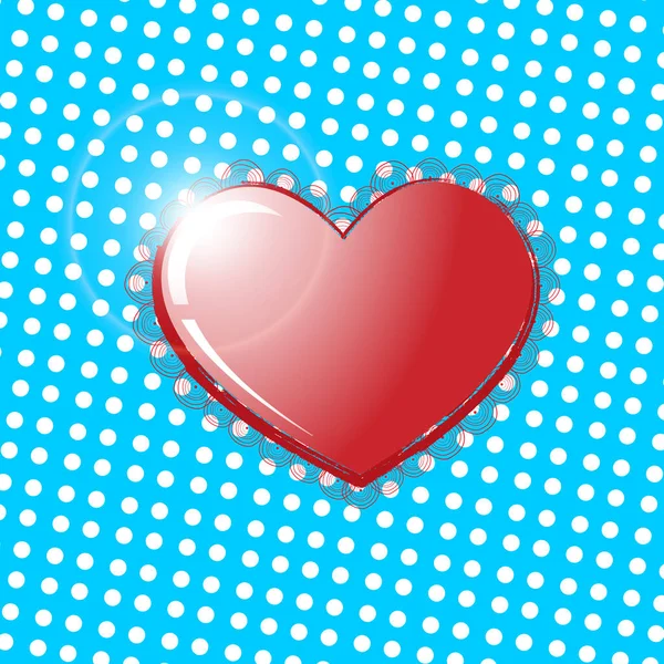 Big Red Hearts, Illustration vectorielle, Saint Valentin — Image vectorielle