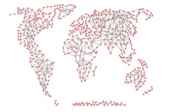 Beyaz zemin üzerine yalıtılmış nesne. Dünya harita siyasi soyut