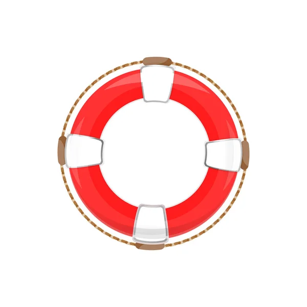App icône bouée de sauvetage. Sur fond blanc, objet isolé — Image vectorielle