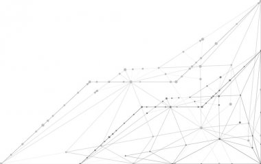 Moleküllerin soyut arkaplanları açık gri çizgiler