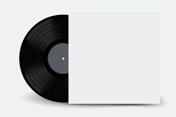 Musique, vinyle sur fond blanc objet isolé — Image vectorielle