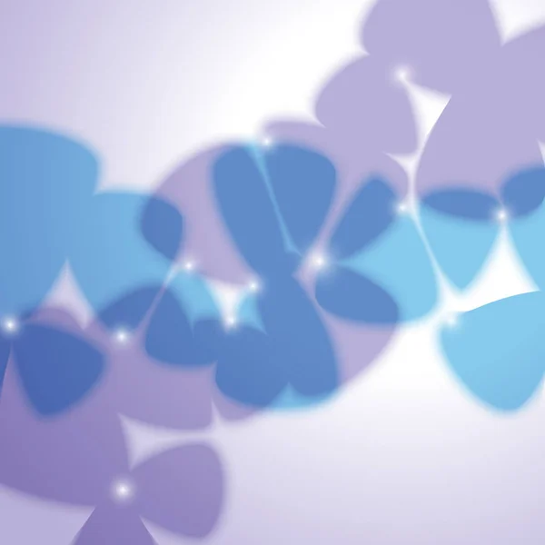 Abstract background of blue petals — Stock Vector