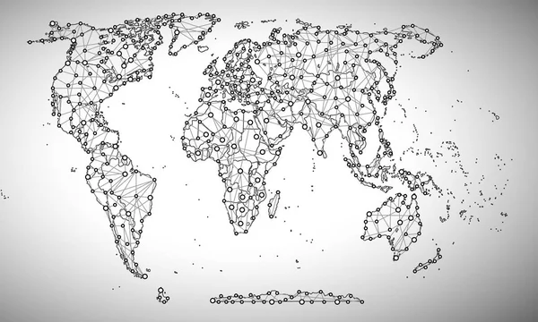 世界の政治的抽象性を — ストックベクタ