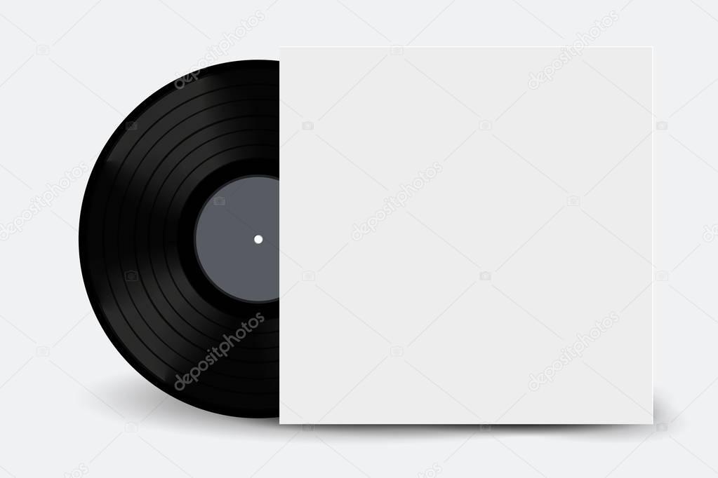 music, vinyl on white background isolated object