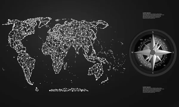 世界の政治的抽象性を — ストックベクタ