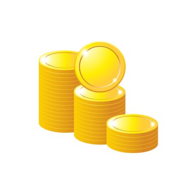 Beyaz arka plan yalıtılmış nesne soyut üzerinde sikke