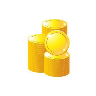 Beyaz arka plan yalıtılmış nesne soyut üzerinde sikke