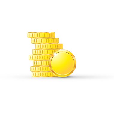 Beyaz arka plan yalıtılmış nesne soyut üzerinde sikke