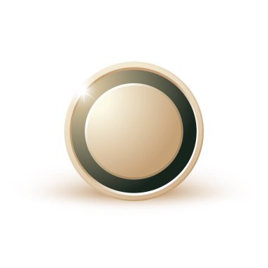 Beyaz arka plan yalıtılmış nesne soyut üzerinde sikke