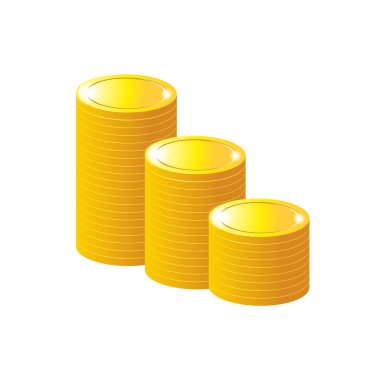 Beyaz arka plan yalıtılmış nesne soyut üzerinde sikke