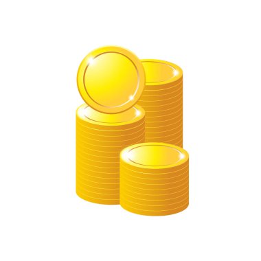 Beyaz arka plan yalıtılmış nesne soyut üzerinde sikke