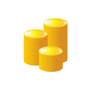 Beyaz arka plan yalıtılmış nesne soyut üzerinde sikke