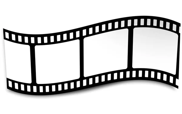 Película, película, foto, tira de película en blanco y negro colores — Vector de stock