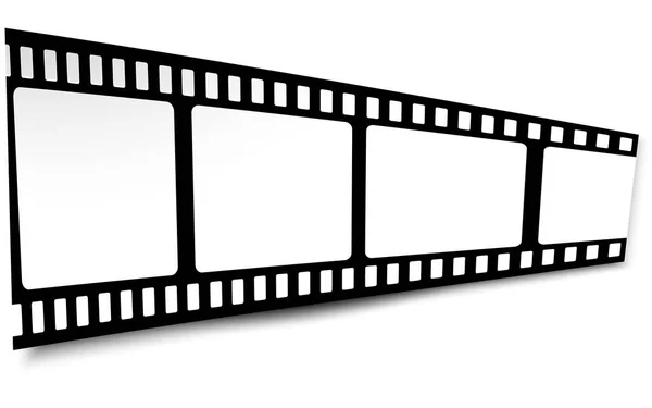 Фильм, фильм, фотография, лента на белом в черно-белых цветах — стоковый вектор