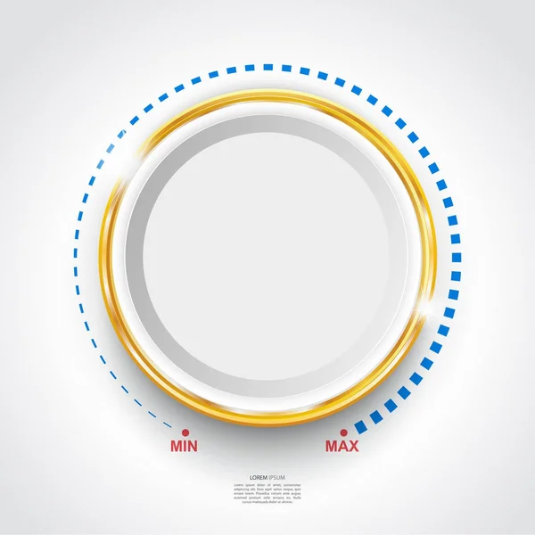 Volume de contrôle sur fond objet isolé abstrait — Image vectorielle