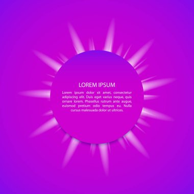 Renkli parlak arka plan soyut yuvarlak yazıt nesnesiyle ışık