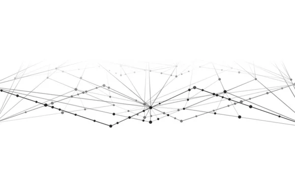 Padrão geométrico caótico abstrato. Triângulos cinza e branco abstração sobre fundo branco circulando caoticamente em um círculo — Vetor de Stock