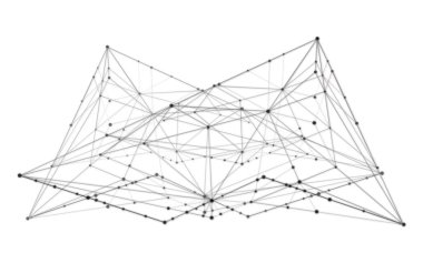 Moleküllerin soyut arkaplanları açık gri çizgiler