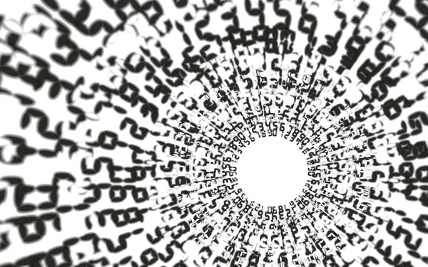 Whirlpool, codice binario sfondo astratto — Foto Stock