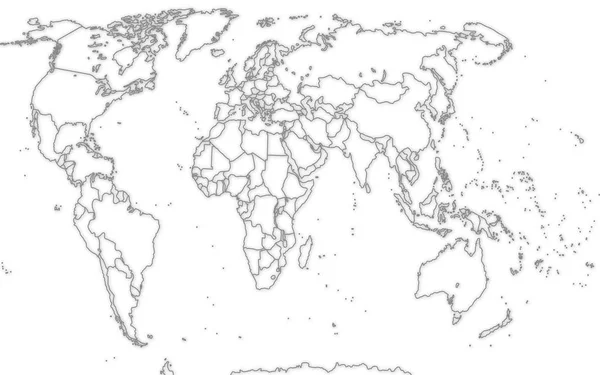 Kartlägga världens politiska abstrakt — Stock vektor